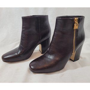 Michael Kors Margaret Bootie in Chocolate Brown